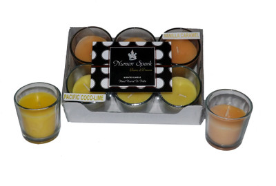 

Numen Spark Antique Sandalwood - Vanilla Caramel Dual Scent Votive Candle (pack of 6)(850 g)