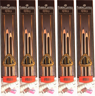 

Faber-Castell Glitz Super Dark Pencils School Set