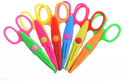 

PhonoHolic Zig Zag Scissors(Set of 6, Pink, Red, Orange, Blue, Yellow, Green)