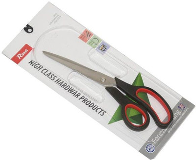 Aura Rimei Big Size Left & Right Hand Multipurpose Imported Scissor Scissors(Set of 1, Red, Black, Silver)