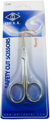 Bell Safety Cut Scissors For Nose Hair Scissors(Set of 1, Multicolor)
