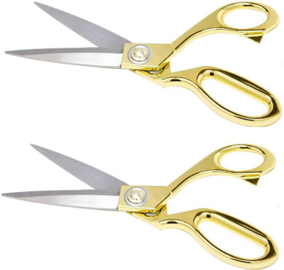 

Atabz tailoring metal steel Scissors(Set of 2, Gold)