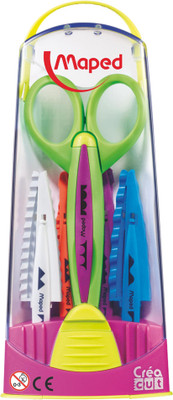 

Maped Maped 5 - Blade Crea Cut Case Scissors - Pink Scissors(Set of 5, Pink)