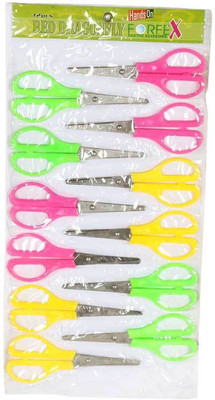 

Handson SOFT GRIP SCISSORS- 002(PACK OF 12) Scissors(Set of 12, Multicolor)
