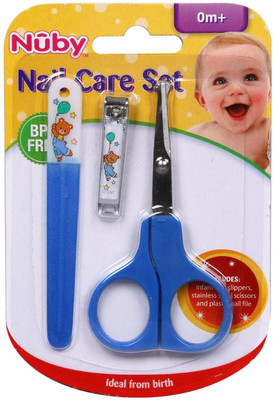 

Nuby Nail Care Set Scissors(Set of 1, Multi Coloured)