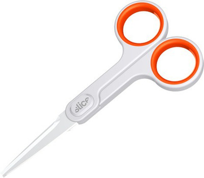 

Slice Ceramic Scissors Scissors(Set of 1, White and orange)