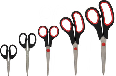 

Priya Exports OfficePro Scissors(Set of 5, Black)