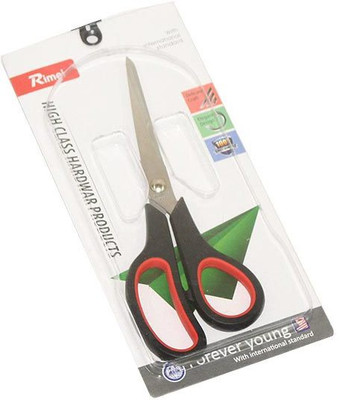 

Aura Rimei Medium Sized Left & Right Hand Multipurpose Imported Scissor Scissors(Set of 1, Red, Black, Silver)