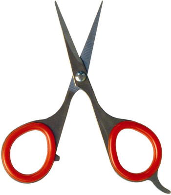 

Styler Safety Eyebrow Scissor Scissors(Set of 1, Red)