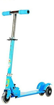 

Flying Toyszer 3 WHEEL Folding WITH LED LIGHTS Manual Scooter(Blue)