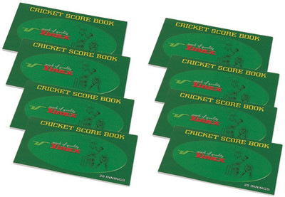 

Vinex Cricket Scorebook(Scores 20 Matches)