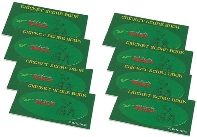 

Vinex Cricket Scorebook(Scores 40 Matches)
