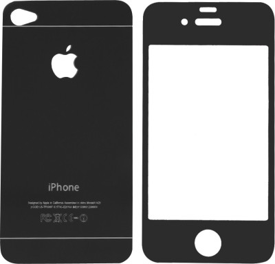 

GadgetM Front and Back Screen Guard for Apple Iphone 4S, Black