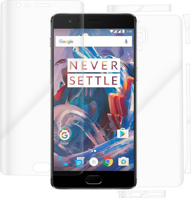 Gadget Protector Front and Back Screen Guard for OnePlus 3(Pack of 2)