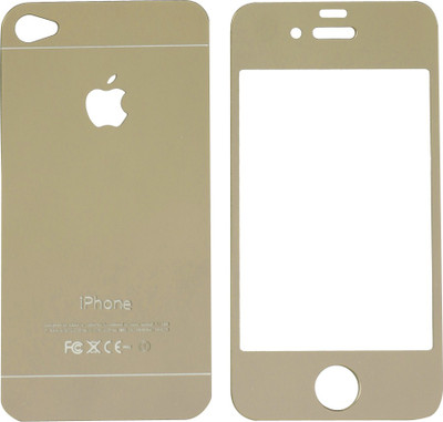 

GadgetM Front and Back Screen Guard for Apple Iphone 4S, Gold
