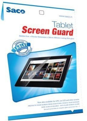 Saco Screen Guard for Tablet iBall Brace X1 (10.1 inch, 16GB, Wi-Fi+3G+Voice Calling), Silver(Pack of 1)