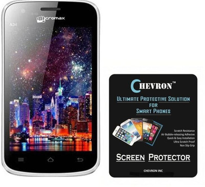

Chevron Screen Guard for Micromax Bolt A34(Pack of 4), Transparent
