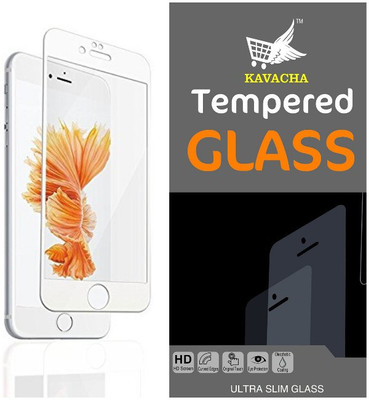 

Kavacha Screen Guard for Iphone 7 Plus 4D (White), Clear