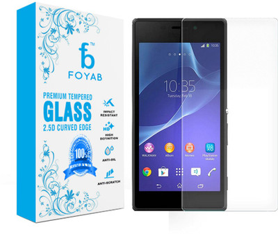 Foyab Tempered Glass Guard for Sony Xperia M2, Transparent