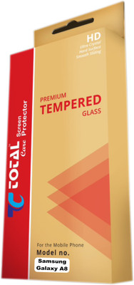 

Total Care Tempered Glass Guard for Samsung Galaxy A8, Transparent