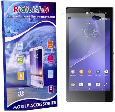RidivishN Tempered Glass Guard for Sony Xperia M2(Pack of 1)