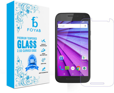 

Foyab Tempered Glass Guard for Motorola G3, Transparent
