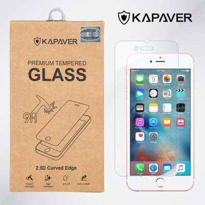 Kapaver Tempered Glass Guard for Apple iPhone 6 Plus, Apple iPhone 6s Plus(Pack of 1)