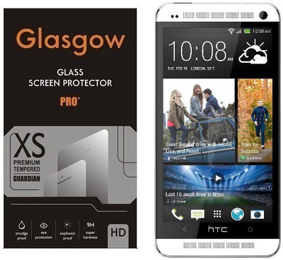 Glasgow Tempered Glass Guard for HTC One M7(Pack of 1)