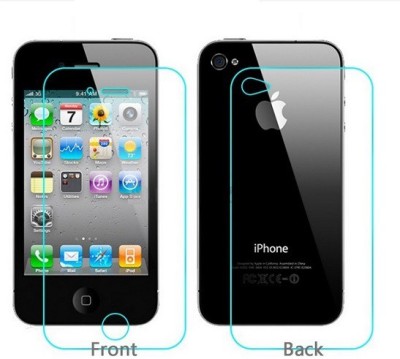 Jaifaon Tempered Glass Guard for Apple iPhone 4s, Apple iPhone 4(Pack of 2)