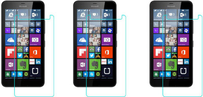 ACM Tempered Glass Guard for Microsoft Lumia 640 Xl Lte Dual Sim(Pack of 3)