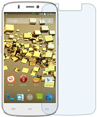 Lively Tempered Glass Guard for Micromax A300 Canvas Gold(Pack of 1)