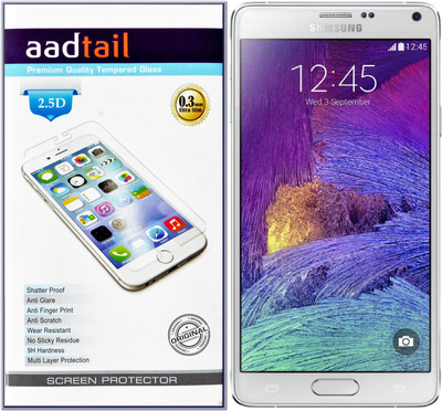 aadtail Tempered Glass Guard for Samsung Galaxy Note 4 Pack of 1