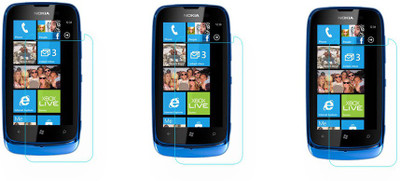 ACM Tempered Glass Guard for Nokia Lumia 610(Pack of 3)