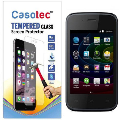 Casotec Tempered Glass Guard for Micromax Bolt D200(Pack of 1)