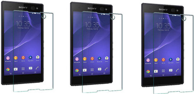 ACM Tempered Glass Guard for Sony Xperia C3 (Pack of 3)(Pack of 3)