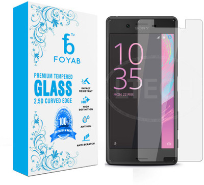 Foyab Tempered Glass Guard for Sony Xperia X, Transparent