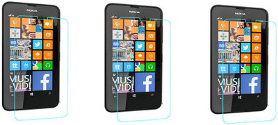 ACM Tempered Glass Guard for Nokia Lumia 630 (Pack of 3)(Pack of 3)