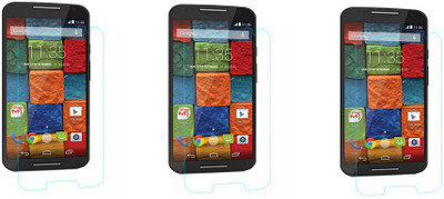 ACM Tempered Glass Guard for Motorola Moto X 2nd Gen (Pack of 3)(Pack of 3)