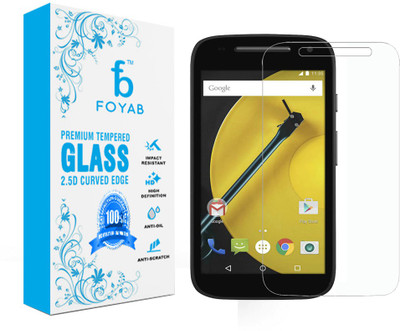 

Foyab Tempered Glass Guard for Motorola E2, Transparent