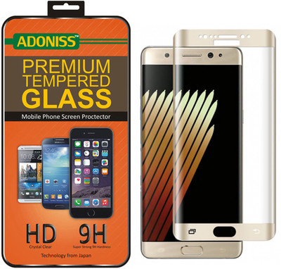 Adoniss Tempered Glass Guard for samsung note 7 gold(Pack of 1)