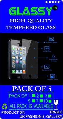 GLASSY Tempered Glass Guard for Lenovo K80(Pack of 5), Transparent