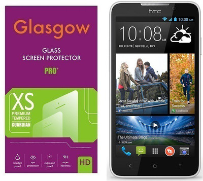 Glasgow Tempered Glass Guard for HTC Desire 516(Pack of 1)