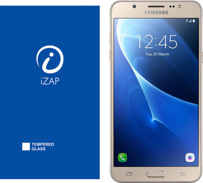 iZAP Tempered Glass Guard for Samsung Galaxy J7 - 6 (New 2016 Edition)(Pack of 1)