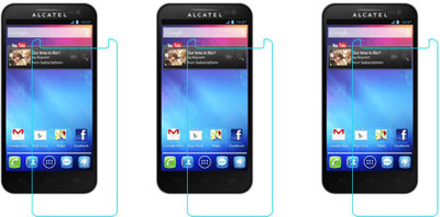 ACM Tempered Glass Guard for Alcatel One Touch Sapphire 2(Pack of 3) Flipkart