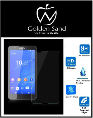 Golden Sand Tempered Glass Guard for Sony Xperia E4(Pack of 3)