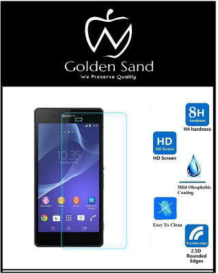 Golden Sand Tempered Glass Guard for Sony Xperia M2(Pack of 3)
