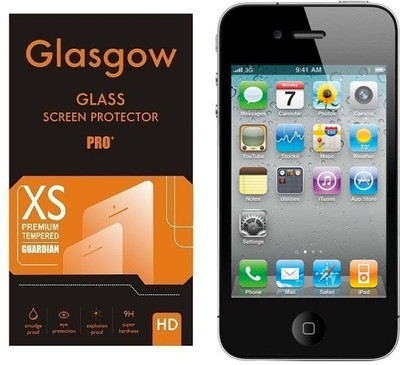 Glasgow Tempered Glass Guard for Apple iPhone 4(Pack of 1)