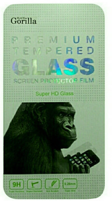 BLACK GORILLA Tempered Glass Guard for Lava Iris 404e(Pack of 1)