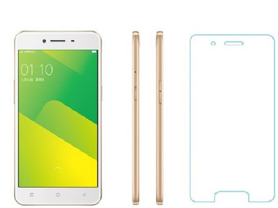 Piggycomz Tempered Glass Guard for Oppo A57(Pack of 1)