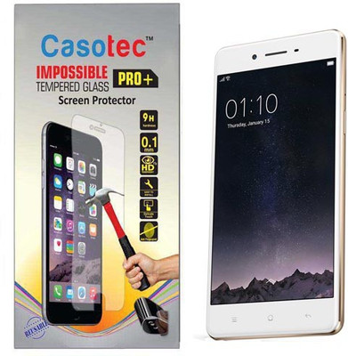 Casotec Tempered Glass Guard for Oppo F1(Pack of 1)